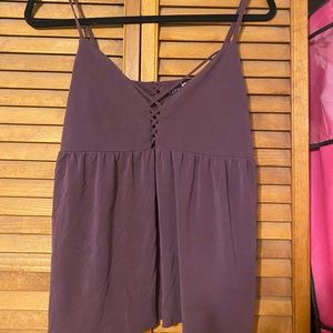 Plum spaghetti strap top